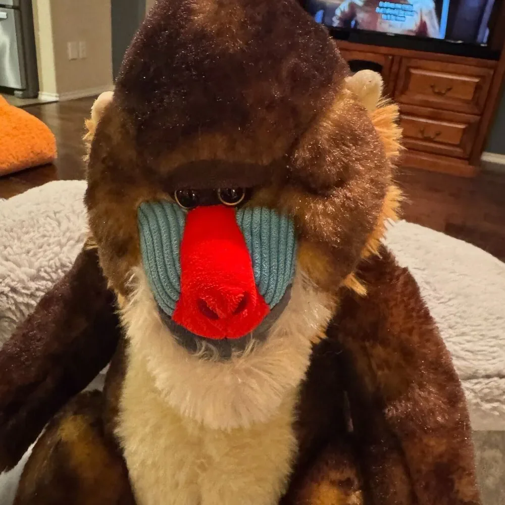 Petting Zoo Mandrill Monkey Primate Plush Toy 12